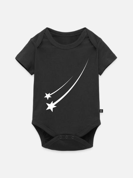 Sternschnuppe - Baby Premium Kurzarmbody - Schwarz