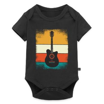 Guitare Rock Musique pour Guitaristes Rétro Vintage - Body à manches courtes Premium Bébé - noir - Devant