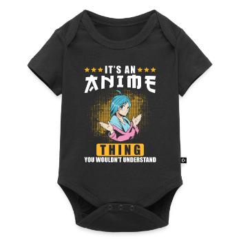 Anime - Body à manches courtes Premium Bébé - noir - Devant
