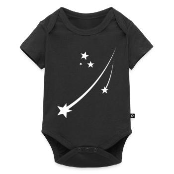 Stars - Baby Premium short-sleeve bodysuit - black - Front