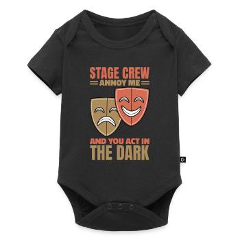 I Work In The Shadows Stage Crew - Baby Premium short-sleeve bodysuit - black - Front