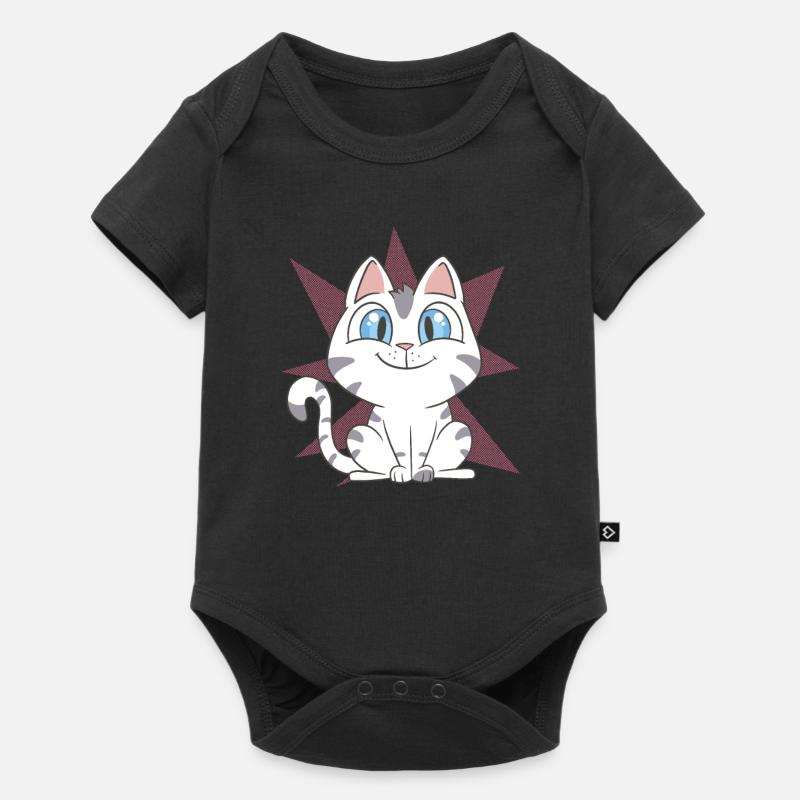 Chat mignon - Body à manches courtes Premium Bébé - noir