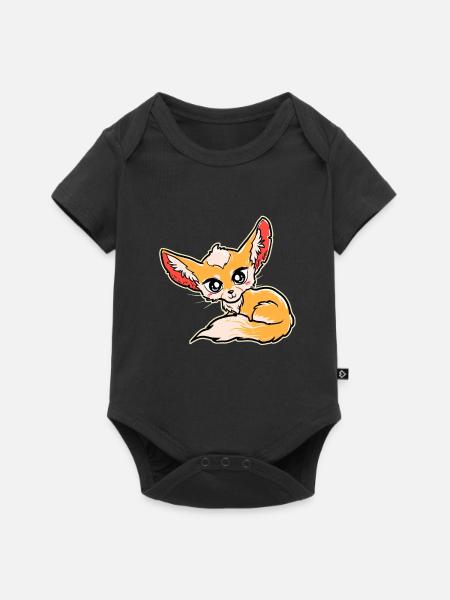 Fuchs Füchse - Baby Premium Kurzarmbody - Schwarz