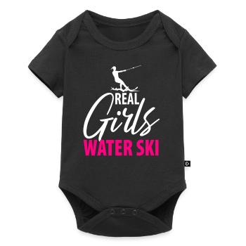 Water Skis Waterskiing Waterskiers Ladies Mother - Baby Premium short-sleeve bodysuit - black - Front