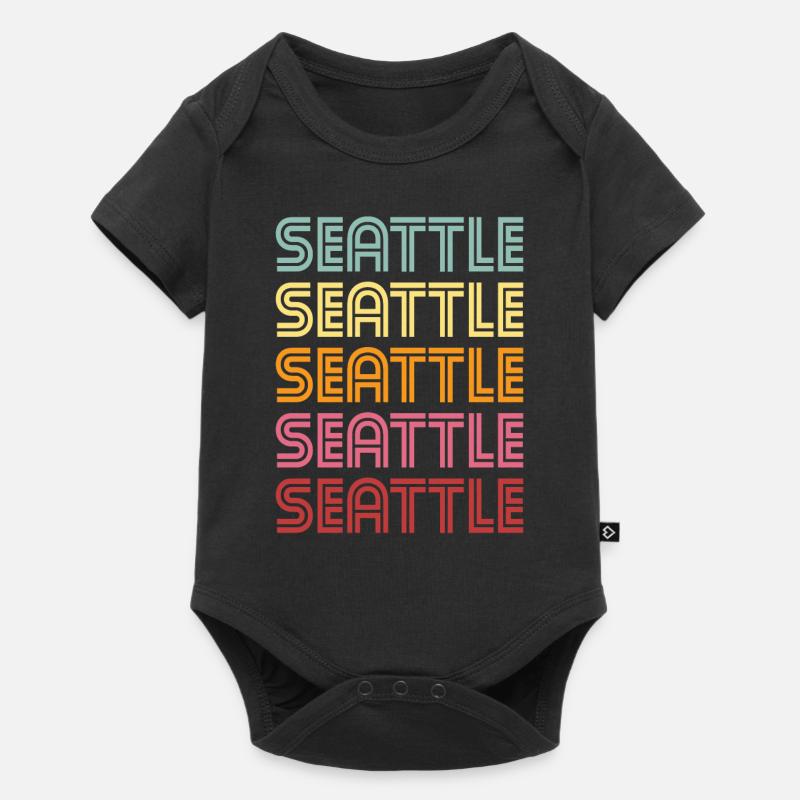 Seattle - Body à manches courtes Premium Bébé - noir