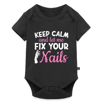 Nail Artist Let Me Fix Your Nalis Nail Tech - Baby Premium short-sleeve bodysuit - black - Front