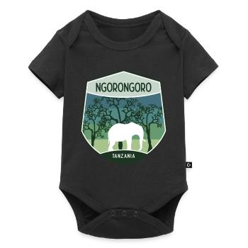 Ngorongoro - Tanzania - Baby Premium short-sleeve bodysuit - black - Front