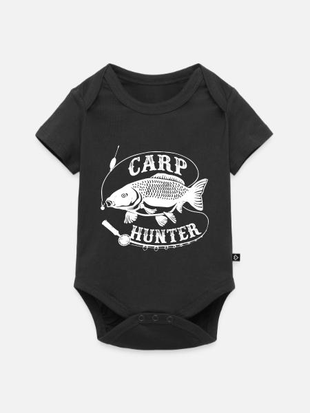 carp hunter - Baby Premium Kurzarmbody - Schwarz