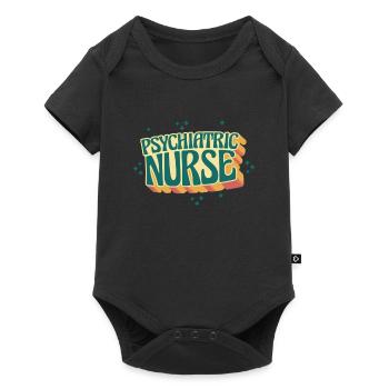 Infirmier psychiatrique PMHN - Body à manches courtes Premium Bébé - noir - Devant
