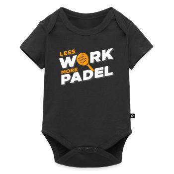 Padel Paddle Tennis Sport Little Work I Gift - Baby Premium short-sleeve bodysuit - black - Front