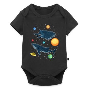 Sharks In The Galaxy Funny Whale Shark Lover - Baby Premium short-sleeve bodysuit - black - Front