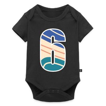 6 Number , Number - Baby Premium short-sleeve bodysuit - black - Front