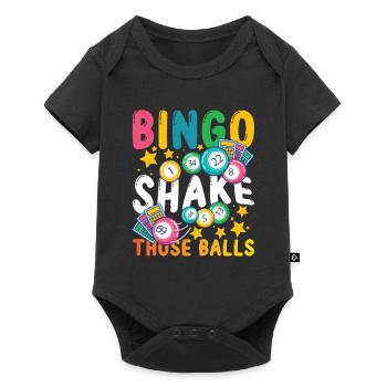 Bingo Shake These Balls pour un joueur de bingo - Body à manches courtes Premium Bébé - noir - Devant