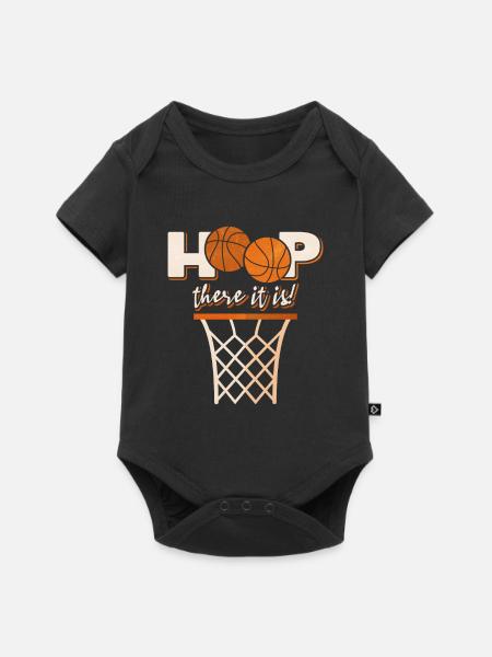 Basketballkorb - Baby Premium Kurzarmbody - Schwarz