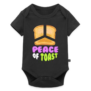 Peace Of Toast Bread Toast Breakfast - Baby Premium short-sleeve bodysuit - black - Front