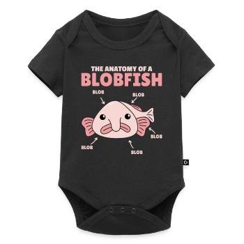 Blobfish Explanation Anatomy of an Blobfish - Baby Premium short-sleeve bodysuit - black - Front