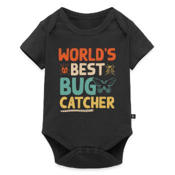 Der Beste Bugfänger Der Welt - Baby Premium Kurzarmbody - Schwarz - Vorne