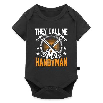 They call me Mr. DIY DIY craft - Baby Premium short-sleeve bodysuit - black - Front