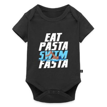 J’ai battu des gens avec une équipe de nage de bâton Funny Swimmin - Body à manches courtes Premium Bébé - noir - Devant