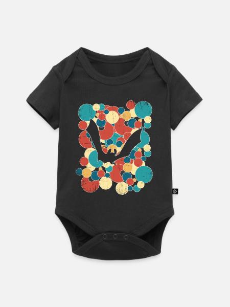 Fledermaus Fledermäuse - Baby Premium Kurzarmbody - Schwarz
