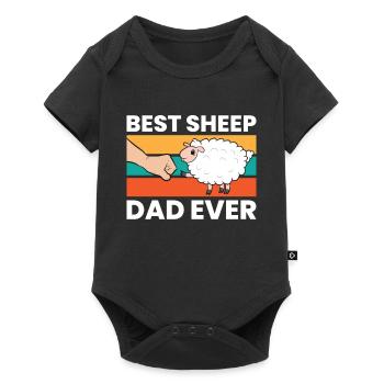 Best Sheep Dad Ever Cute Sheep - Baby Premium short-sleeve bodysuit - black - Front