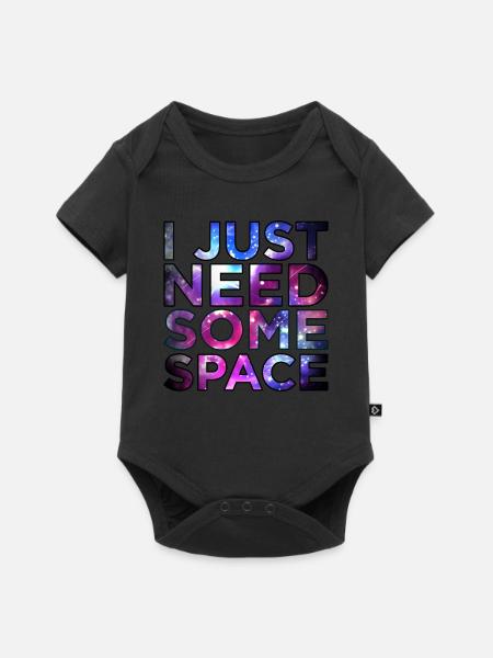 Weltraum - Baby Premium Kurzarmbody - Schwarz