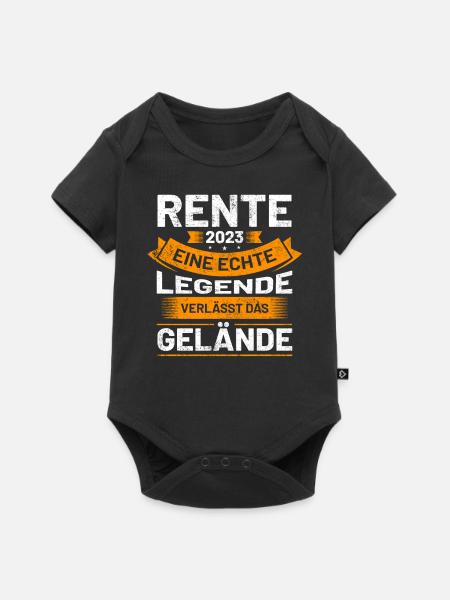 Rente 2023 | Rentnergeschenk - Baby Premium Kurzarmbody - Schwarz