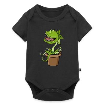 Carnivorous plant Venus flytrap - Baby Premium short-sleeve bodysuit - black - Front