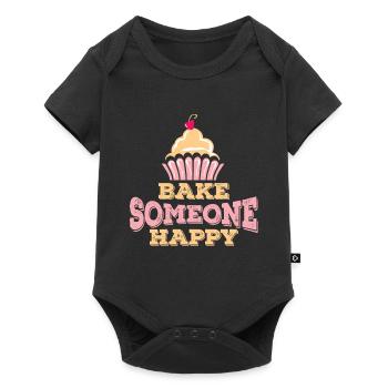 Boulanger Confiseur Gâteau Gâteau Confiserie - Body à manches courtes Premium Bébé - noir - Devant
