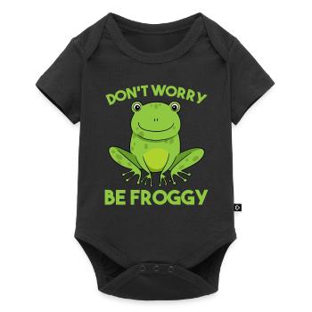 Grenouille - Body à manches courtes Premium Bébé - noir - Devant
