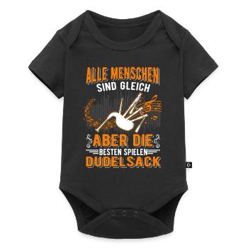 Dudelsack Dudelsackspieler - Baby Premium Kurzarmbody - Schwarz - Vorne