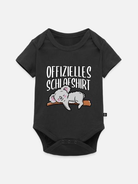 Koala - Baby Premium Kurzarmbody - Schwarz