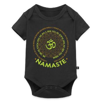 Namaste We Are A Meditation Mandala Yoga - Baby Premium short-sleeve bodysuit - black - Front