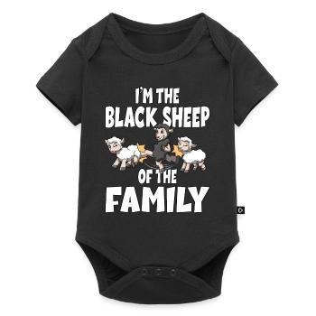 Ich bin das schwarze Schaf der Familie - Baby Premium Kurzarmbody - Schwarz - Vorne