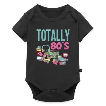 Tenue de fête des années 80 Costume de fête des années 80 - Body à manches courtes Premium Bébé - noir - Devant