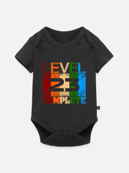 Endlich bin ich 23 - Baby Premium Kurzarmbody - Schwarz