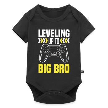 Je vais être un grand frère gamer gaming - Body à manches courtes Premium Bébé - noir - Devant