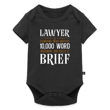 Young Lawyer Attorney Law Lawyer - Baby Premium short-sleeve bodysuit - black - Front