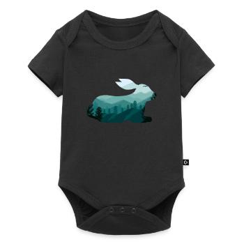 Hare - Baby Premium short-sleeve bodysuit - black - Front