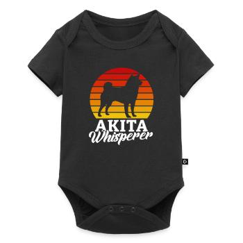 Akita Inu Shiba Inu Japanese Dog Gift - Baby Premium short-sleeve bodysuit - black - Front