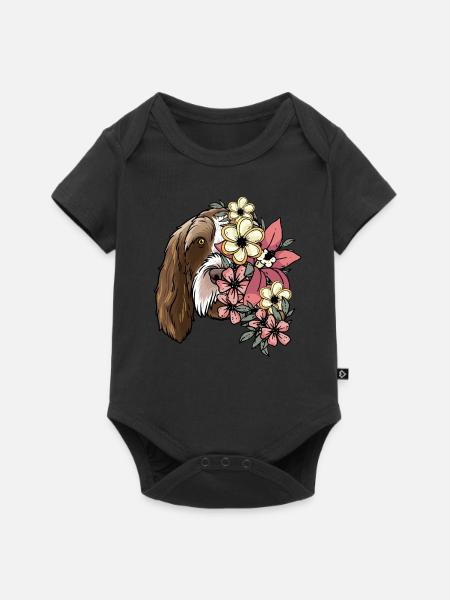 Spinone Italiano Hunde - Baby Premium Kurzarmbody - Schwarz