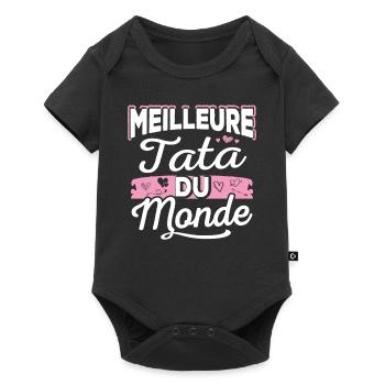 Meilleure Tata Du Monde - Body à manches courtes Premium Bébé - noir - Devant