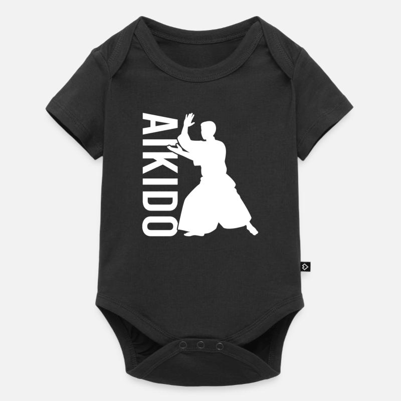 Aïkido - Body à manches courtes Premium Bébé - noir
