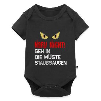 Lustiger Spruch - Baby Premium Kurzarmbody - Schwarz - Vorne