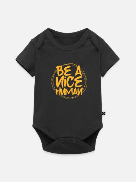 Menschenrechte - Baby Premium Kurzarmbody - Schwarz