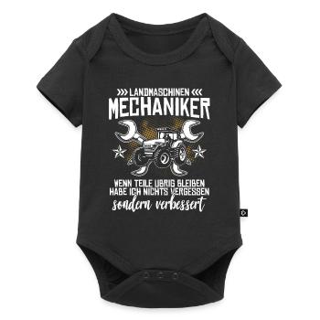 Landmaschinen Mechaniker - Baby Premium Kurzarmbody - Schwarz - Vorne