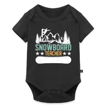 Snowboarder Snowboarding Snowboard - Baby Premium short-sleeve bodysuit - black - Front