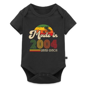 Humor Geburtstagsgeschenk 2004 Vintage Retro - Baby Premium Kurzarmbody - Schwarz - Vorne