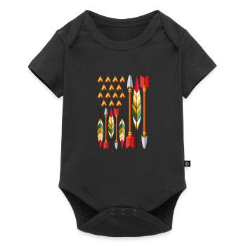 Indian - Baby Premium short-sleeve bodysuit - black - Front