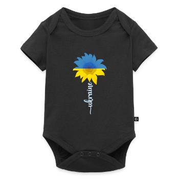 Soutenez l’Ukraine avec Je soutiens l’Ukraine - Body à manches courtes Premium Bébé - noir - Devant